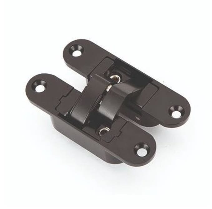 Zwart Onzichtbaar Scharnier 110x30mm 65 kg links