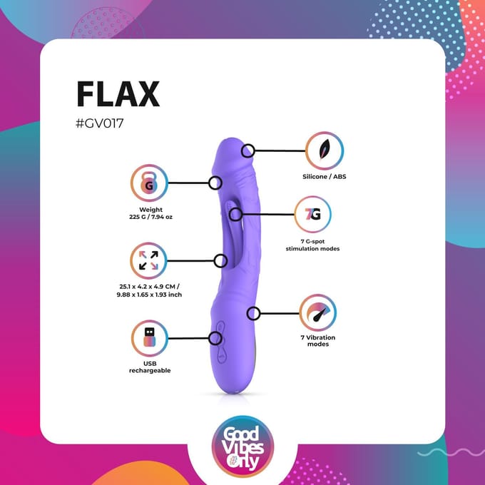Good Vibes Only - Flax Vibrerende Dildo met G-Spot Stimulator