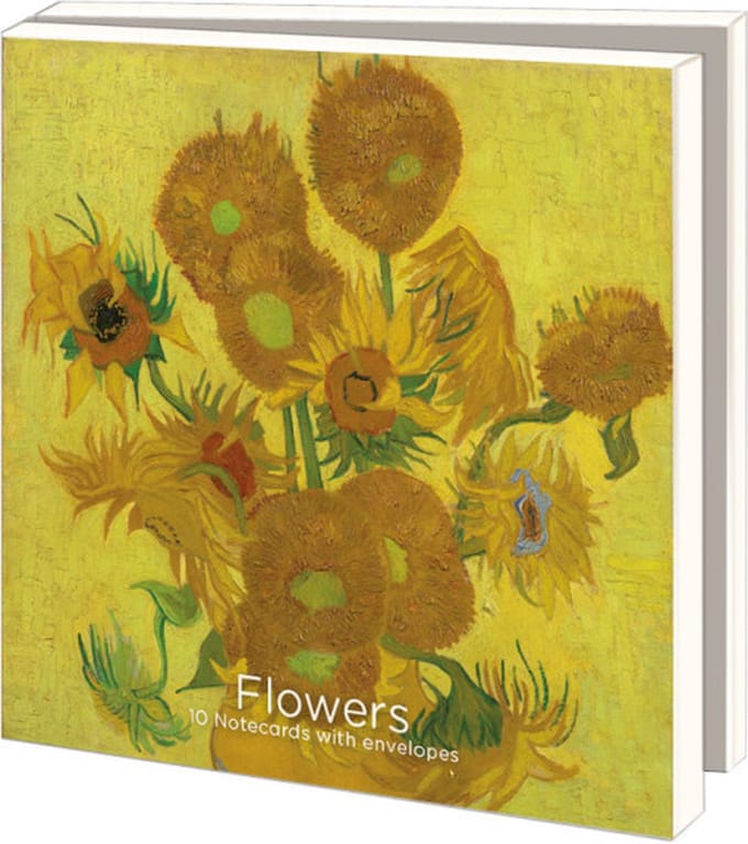 Kaartenmapje 10 stuks met enveloppen – Flowers, Van Gogh Museum