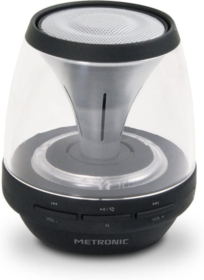 Draadloze Bluetooth Speaker met Lichteffecten en Ingebouwde Microfoon - Zwart
