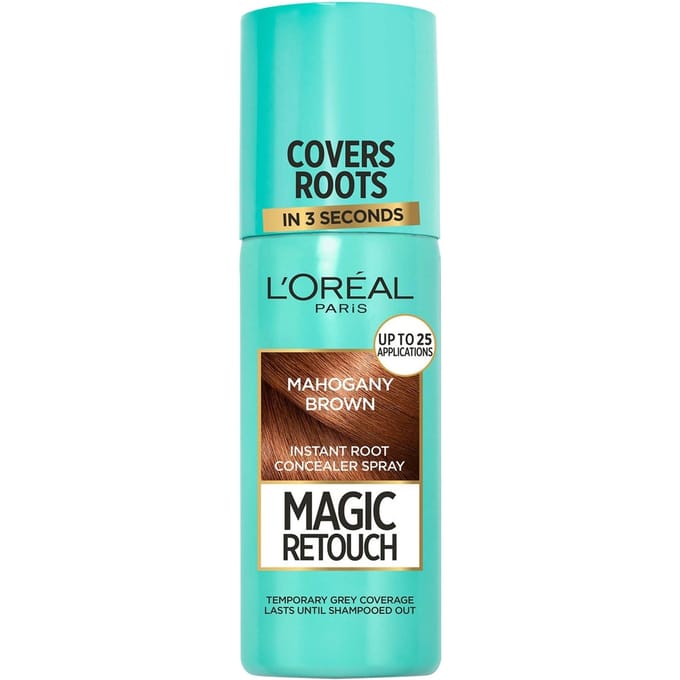 L’Oréal Paris Magic Retouch Temporary Instant Root Concealer Spray 75ml (Various Colours) - Mahogany Brown