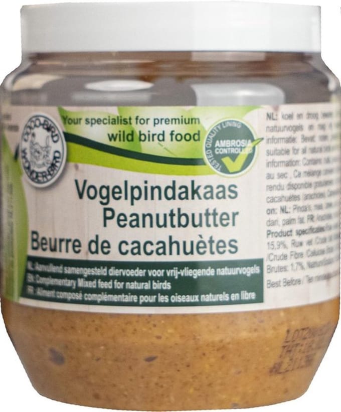 Vogelpindakaas- 350 gram - 30 potten - Voor Buitenvogels