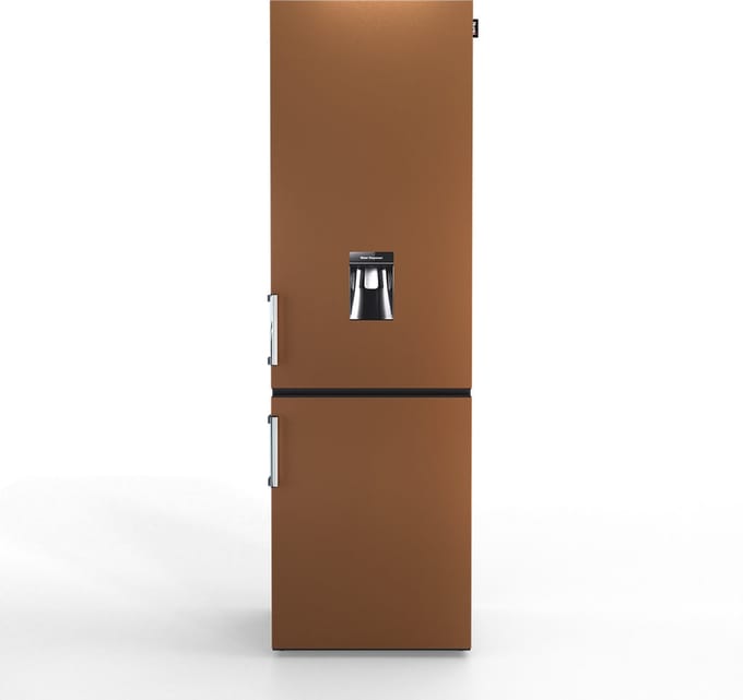 Nunki Large H2O – Koel-vriescombinatie – Waterdispenser – E-klasse – 268 liter – Brown Matte Metallic