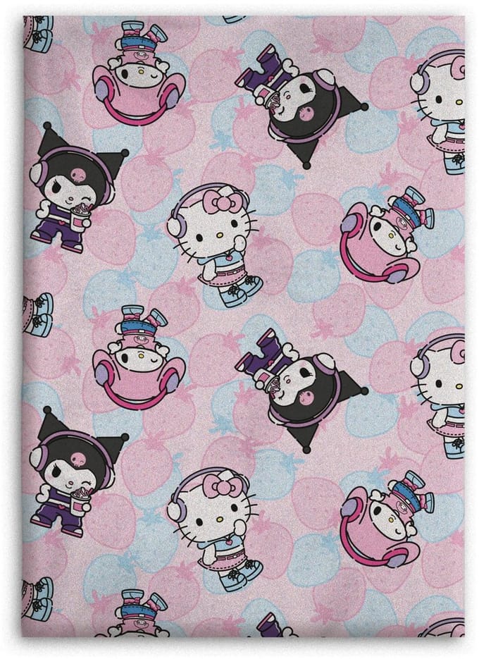 Hello Kitty Fleece deken - 110 x 150 cm - Flanel