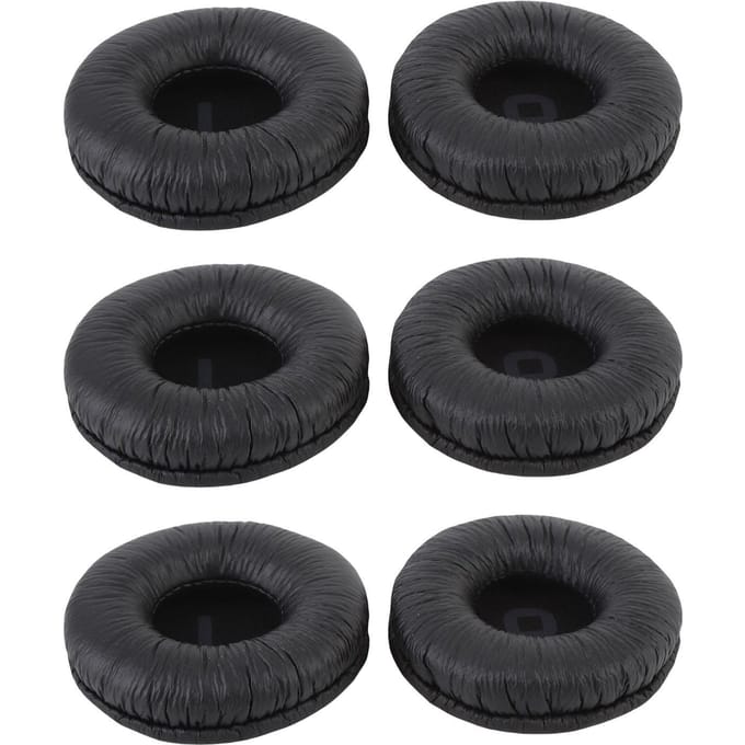 3 Paires Coussinets d'Oreilles de Remplacement pour Casque Mousse à Mémoire Cuir Protéiné pour ATH AR3BT ATH AR3iS Noir noir