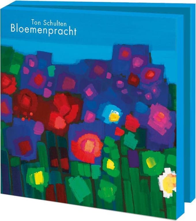 Kaartenmapje met env, vierkant: Bloemenpracht, Ton Schulten