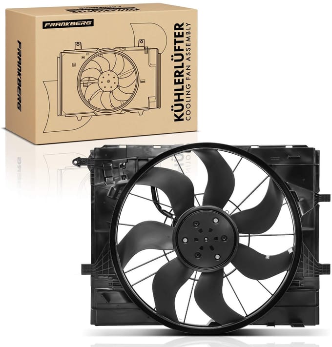 Frankberg 1x Motorradiator enkele ventilator