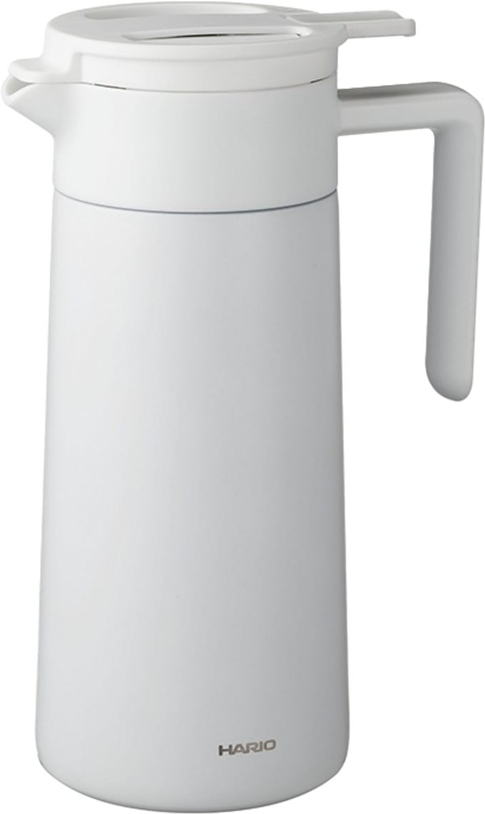 HARIO - Dubbelwandige Thermal Pot met Keramische Coating - 800mL - Wit