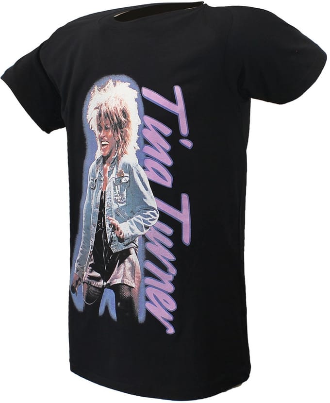 Tina Turner Live Performance Vertical Logo T-Shirt - Officiële Merchandise - L