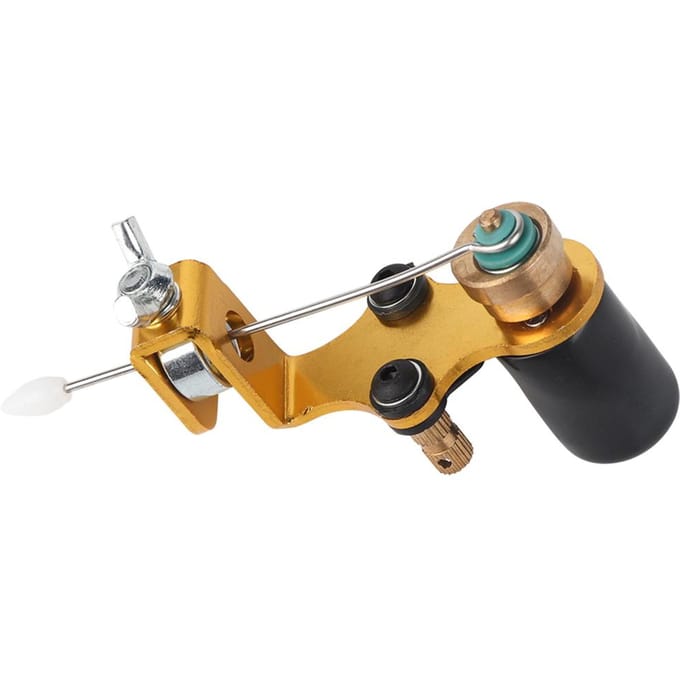 Professionele tattoo motor filmspoelen frame voor shader benodigdheden goud brown