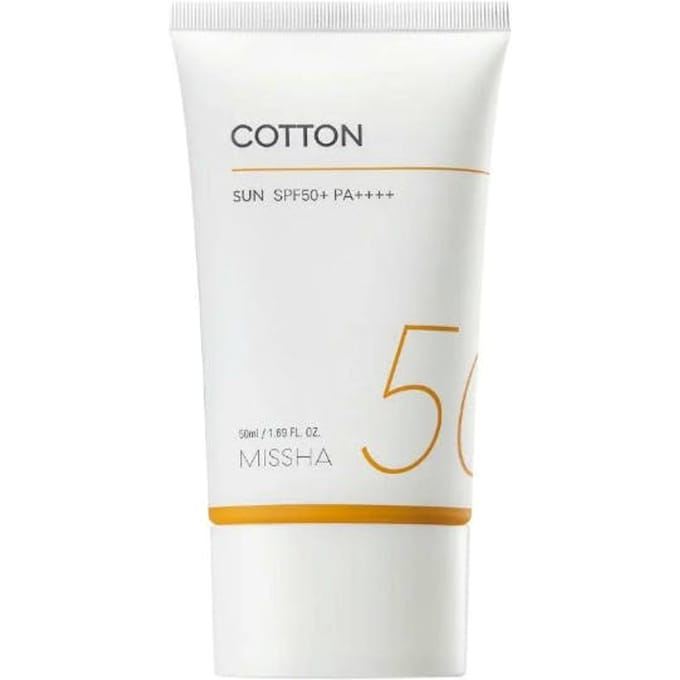 MISSHA All Around Safe Block Cotton Sun SPF50+ 50ml AUTHENTIC STORE white