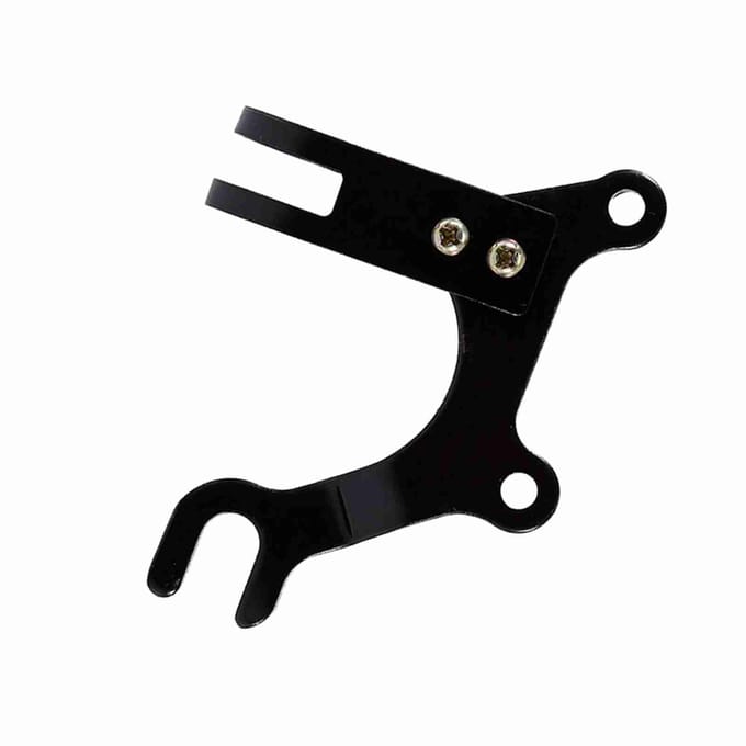Verstelbare Schijf Fietsrem Adapter Beugel Met Fiets Zadelpen Klem Frame Adapter Bevestiging black