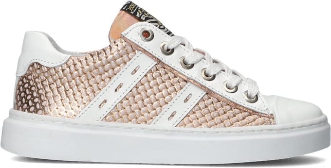 Jochie & Freaks Evelyn Sneakers Meisjes - Leren Sneaker - Wit - Maat 32