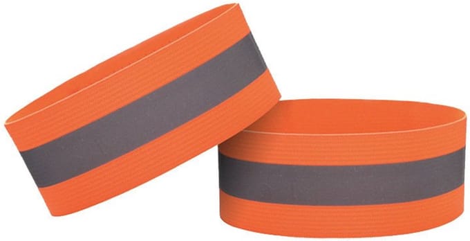 Hurtel Reflective Strap - Reflecterende Armband - 4cm - Poliamid - Rits