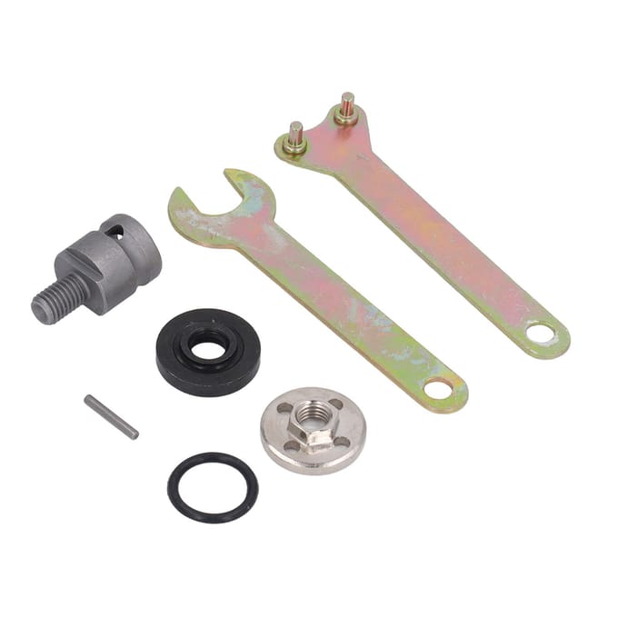 Kit de Conversion Clé Électrique en Meuleuse d'Angle Adaptateur de Coupe Polissage Meulage Outil Clé gray