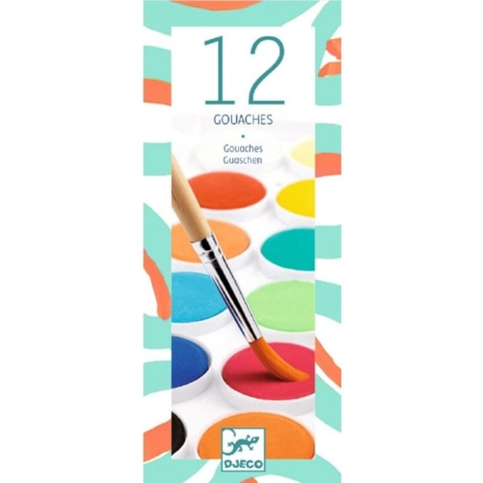 DJECO waterverf classic 12 kleuren