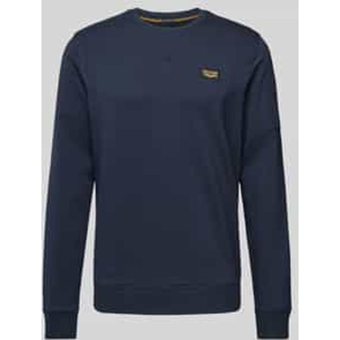Sweatshirt met labeldetail