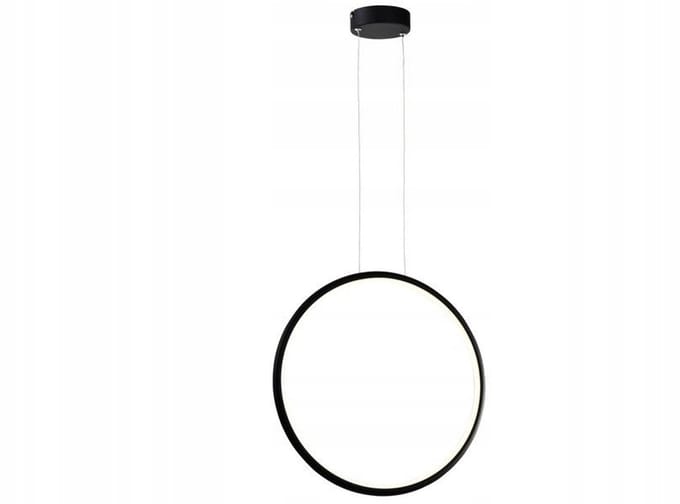 Ragi LED Hanglamp Zwart 43cm 24W - Moderne Keuken Verlichting