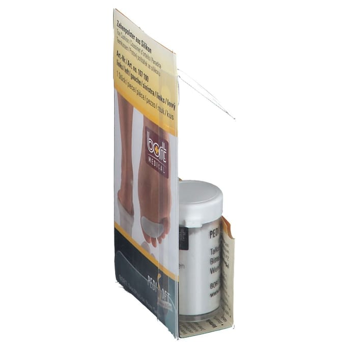 Bort Pedisoft hamerteenkussen links, silicone, 107100, per stuk