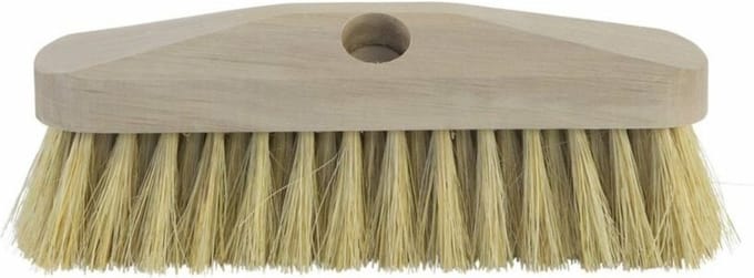 Betra Bezemkop - buitenbezem/schrobborstel - hout/natuurvezel - 23 cm