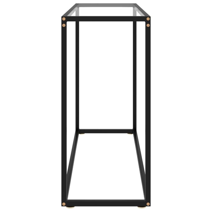 vidaXL - Wandtafel - 100x35x75 - cm - gehard - glas - transparant