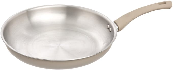 5Five koekenpan Paris - D30 cm - RVS - aluminium - beige/zilver - pannen - alle warmtebronnen