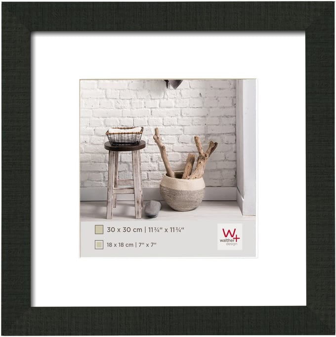 walther+ design HO330B Wissellijst Papierformaat: 30 x 30 cm Zwart