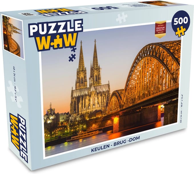 Puzzel Keulen - Brug -Dom - Legpuzzel - Puzzel 500 stukjes