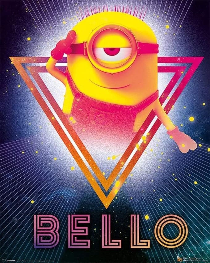 Verschrikkelijk Ikke 3 80s Bello Poster 40x50cm