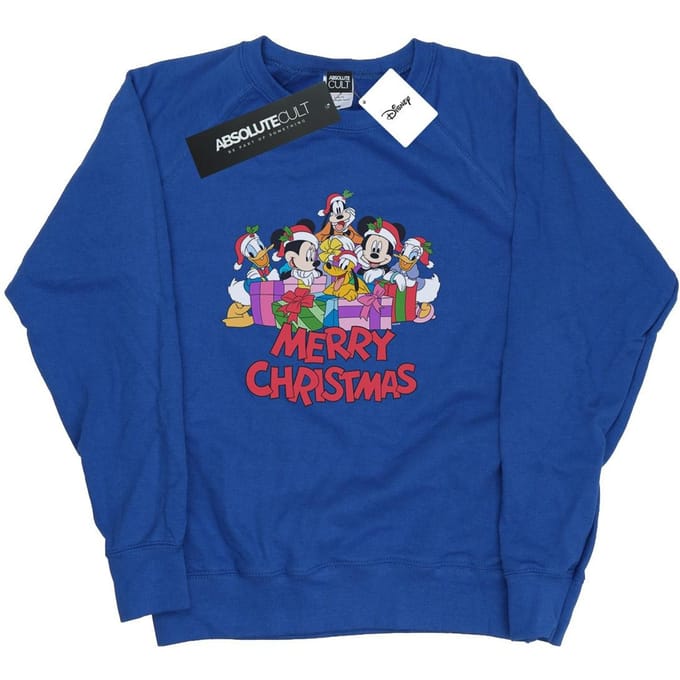 Disney Dames/Dames Mickey Mouse And Friends Kerstmis Sweatshirt (Koningsblauw)