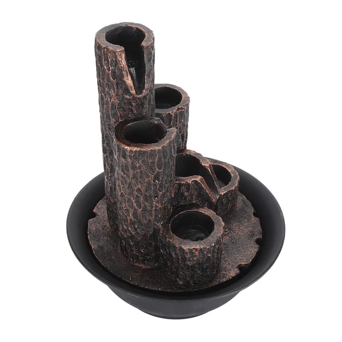 Fontaine de Table Augmentation de la Richesse Humidité Petite Cascade Type Fontaine Cascade avec Lumières LED black