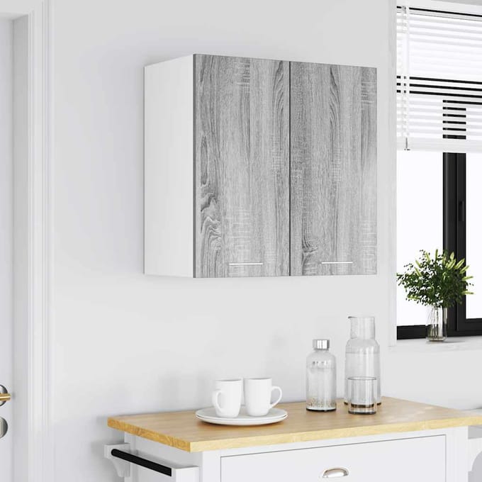 vidaXL - Bovenkast - Lyon - 60x31x60 - cm - grijs - sonoma - eiken