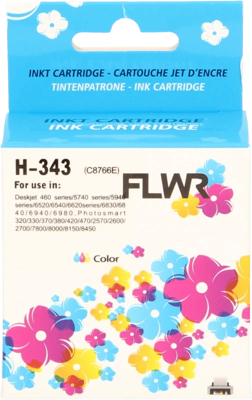 FLWR - Cartridges / HP 343 / kleur / Geschikt voor HP