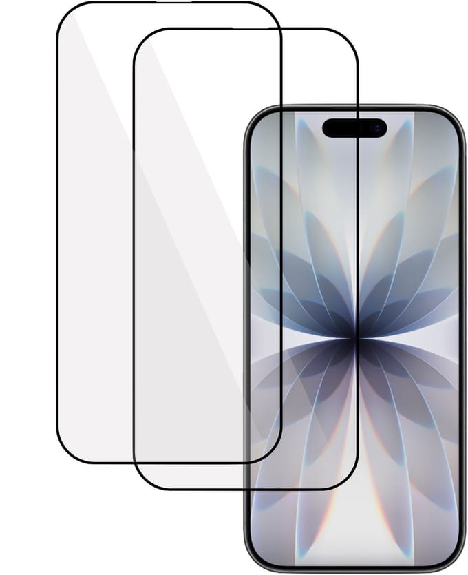 2x TechNow Screenprotector geschikt voor iPhone 17 Screenprotector - Full Screen - Rounded - Proteqt+