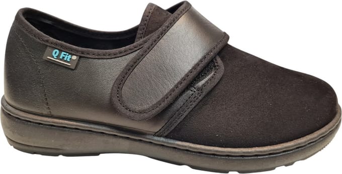 Q Fit Porto Dames Verbandpantoffels - Zwart - 38