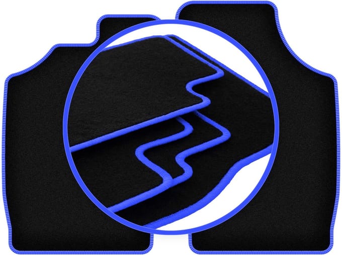 CARLUX-BLAUW automatten voor: Daihatsu Cuore V hatchback (1997-2003)
