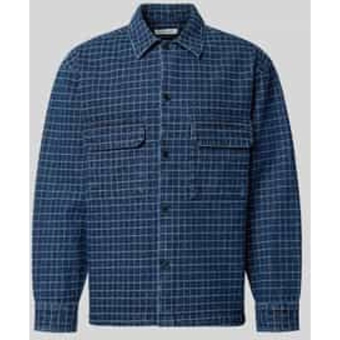regular fit overhemdjack met viscose model 'David'