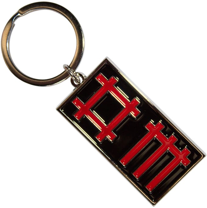 Depeche Mode - Logo Sleutelhanger - Zwart/Oranje