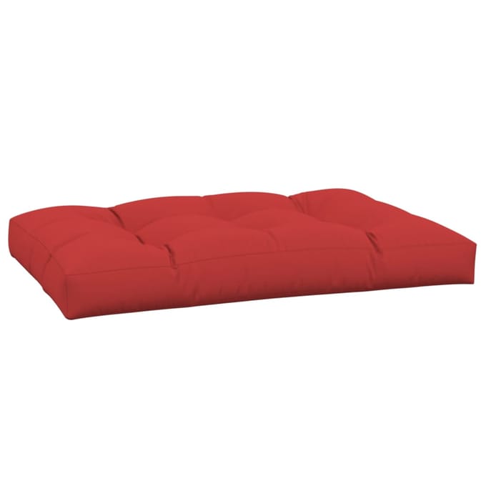 vidaXL - Palletkussen - 120x80x12 - cm - stof - rood