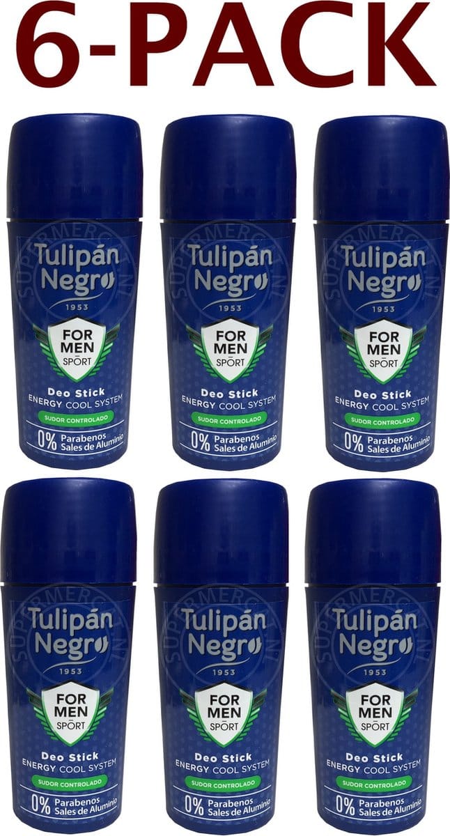VOORDEEL PACK TULIPAN NEGRO FOR MEN SPORT DEO STICK 75 ML