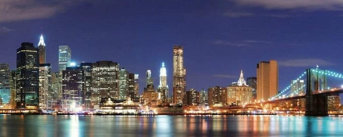 Fotobehang - Manhattan 375x150cm - Vliesbehang