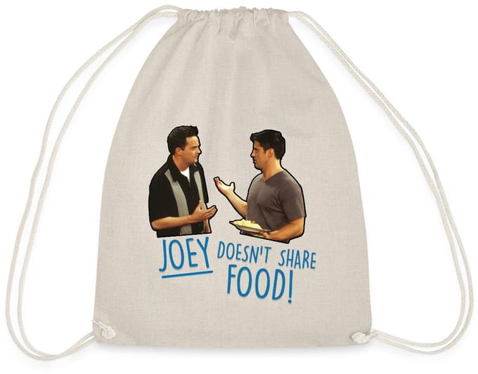 Friends Joey Doesn't Share Food Chandler Gymtas