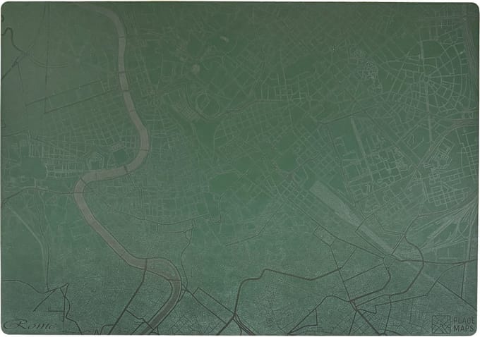 Place Maps Placemat Stadskaart Venetië - Kunstleer - Cacaobruin - 1 Stuk