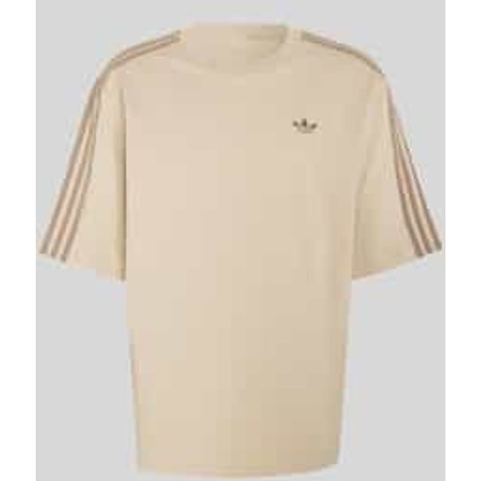 Loose fit t-shirt van pure katoen met gestikt logo