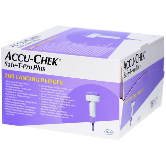 Accu Chek Safe T Pro Plus Steriele Wegwerp Prikpen 200 Stuks