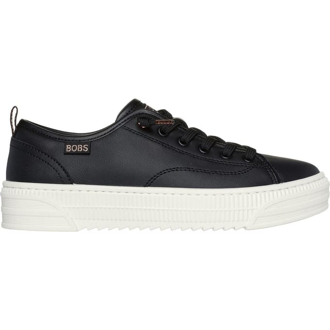 Skechers Copa-platformsneakers met bobkapsel voor dames (Zwart)