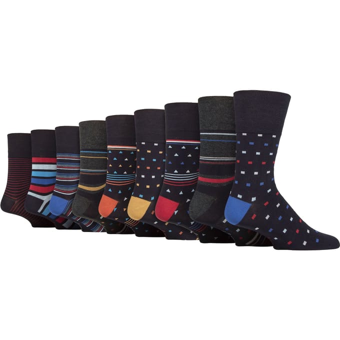 Gentle Grip - Heren 9 Paar Bamboe Sokken Multipack - SOMRM080910