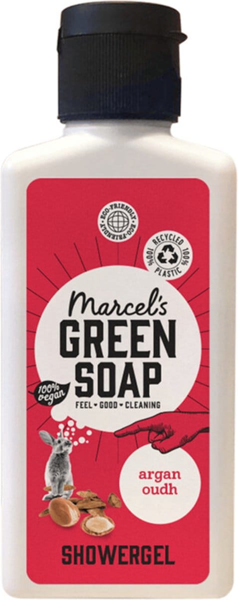 Marcel's Green Soap - Douchegel Argan & Oudh Mini - 20 x 100 ml - Voordeelverpakking
