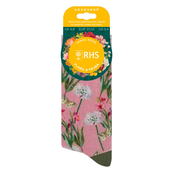Dames Novelty Sokken | Grappige Kleurige Bloemenpatroon Sokken 4-7 UK