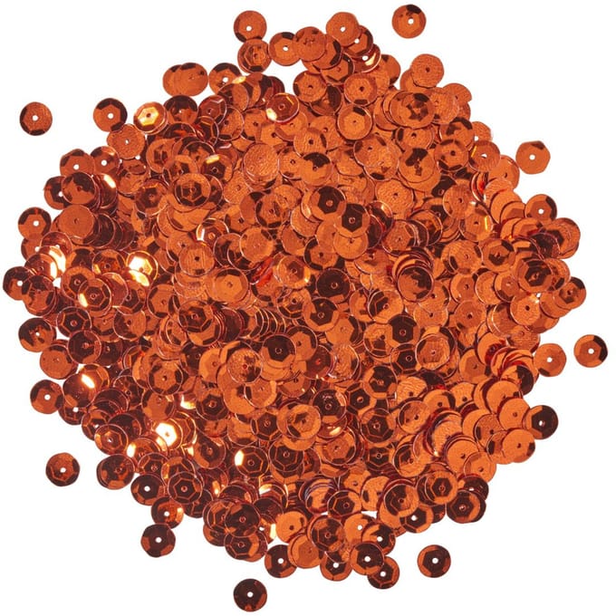 Pailletten gewelfd, metallic - Roest-Metallic